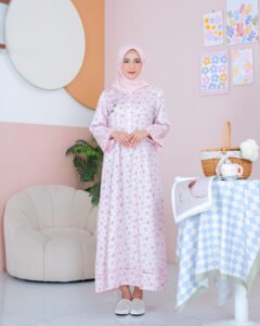 kkumi daster katun jepang tangan panjang